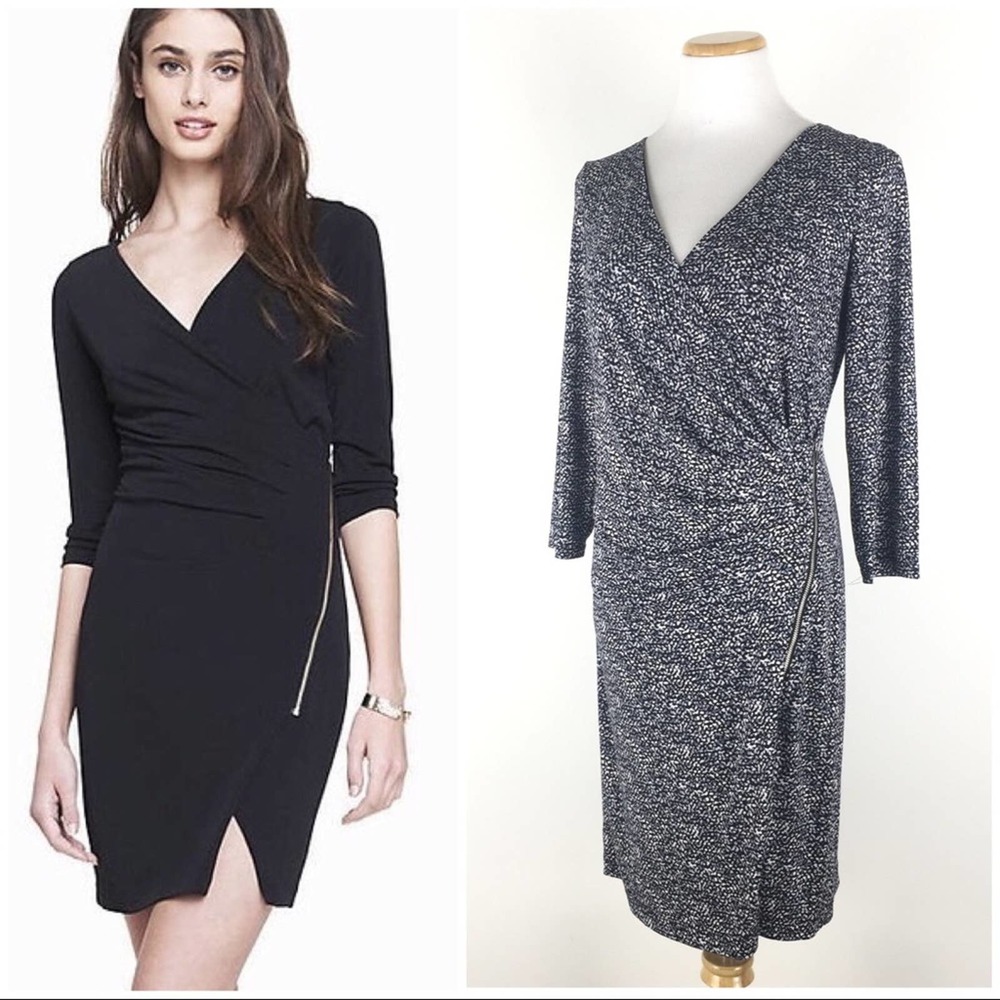 Express Printed Side Zip Dress Size M